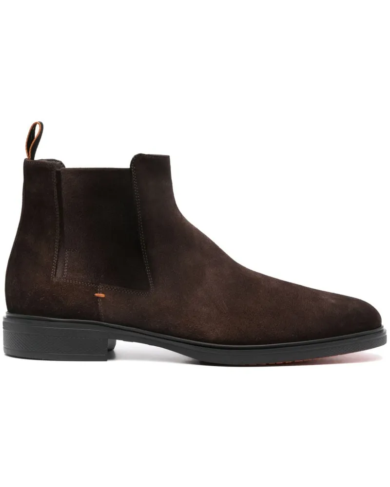 Santoni Chelsea-Boots aus Wildleder - Braun Braun
