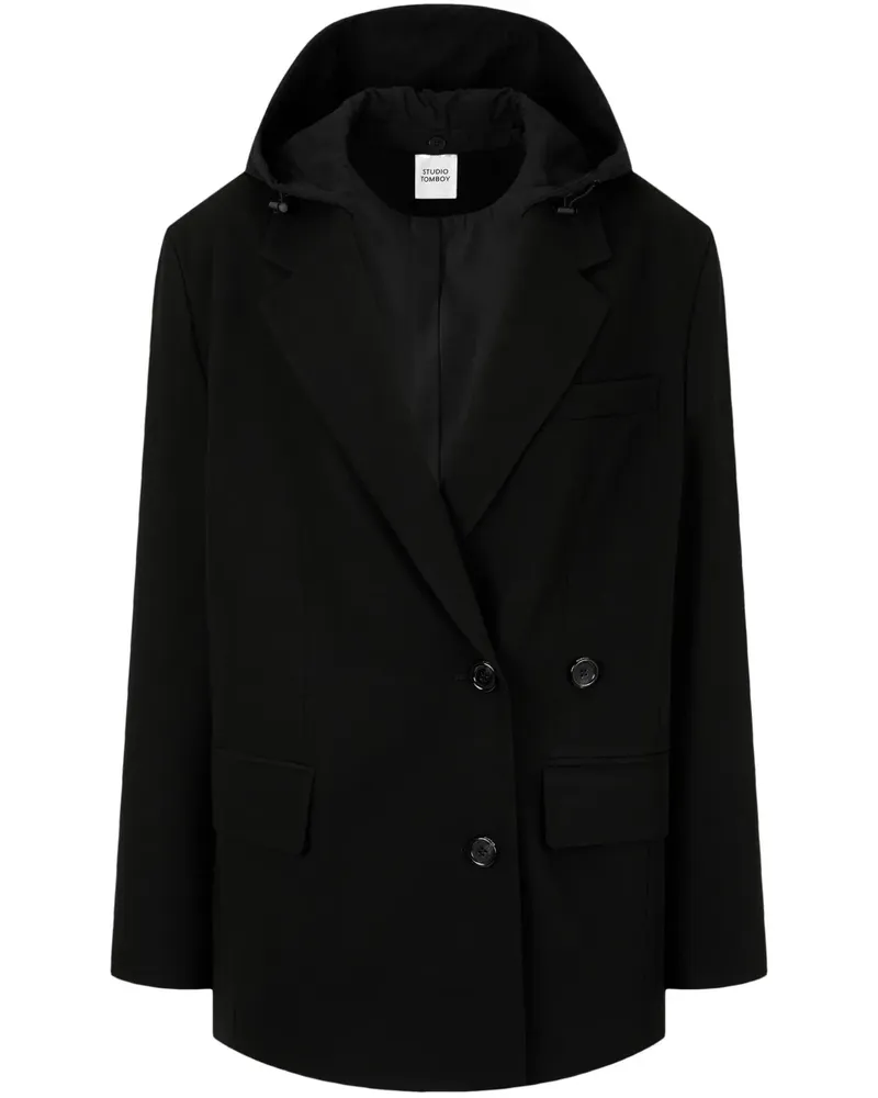 STUDIO TOMBOY Sakko im Layering-Look - Schwarz Schwarz