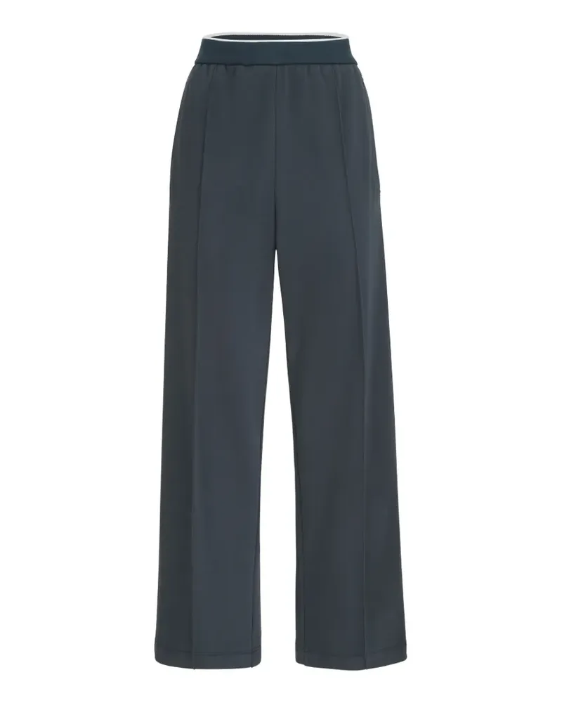 Brunello Cucinelli cotton smooth French terry track trousers - Blau Blau