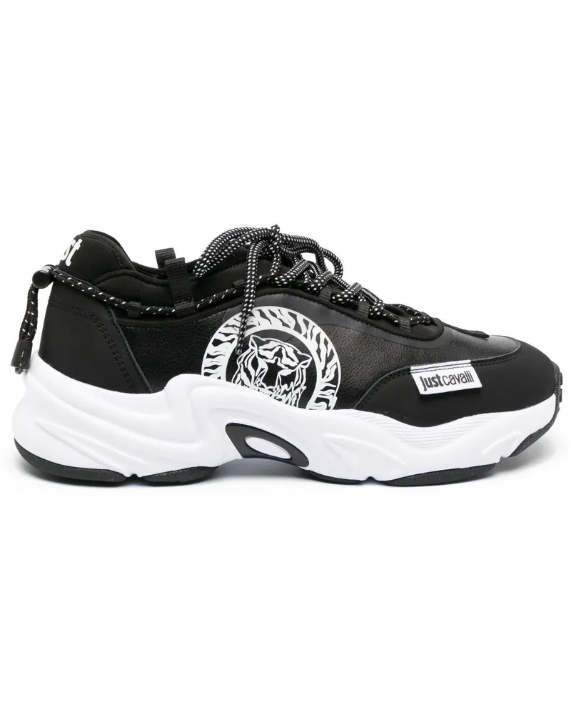Just Cavalli Sneakers mit Logo-Print - Schwarz Schwarz