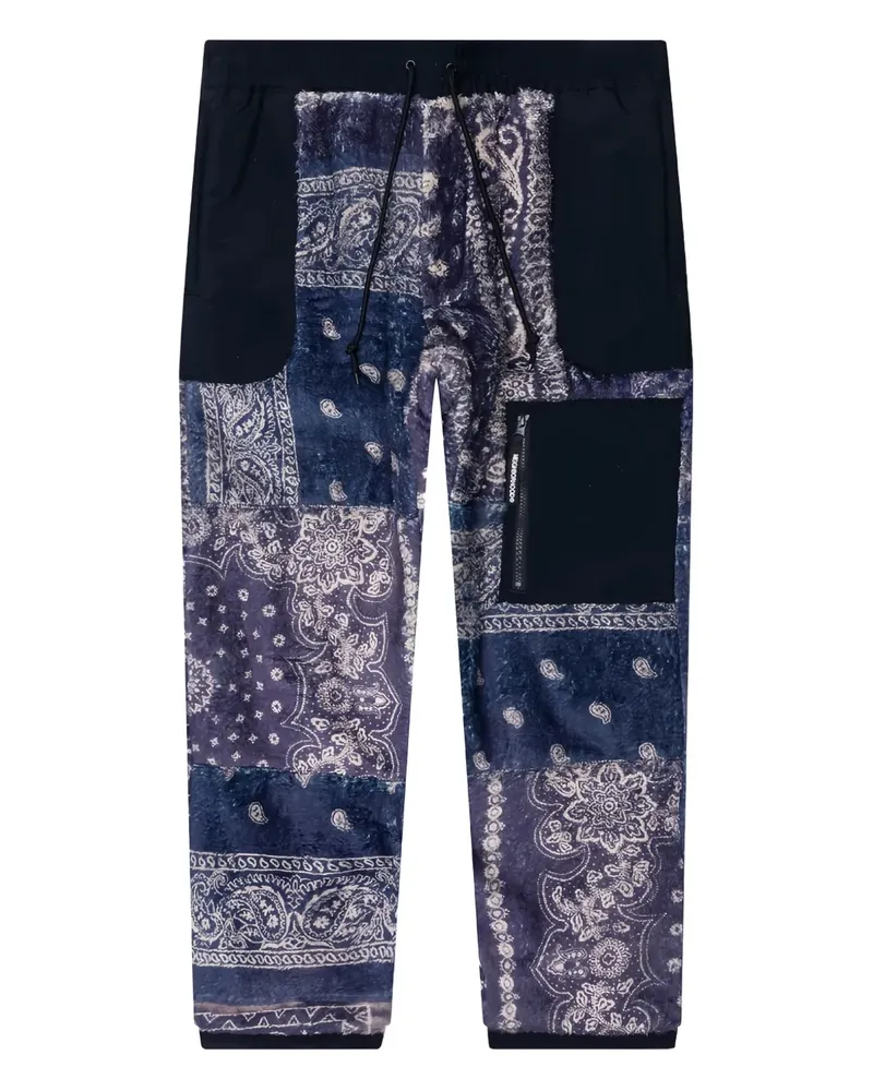 Neighborhood Jogginghose mit Bandana-Muster - Blau Blau