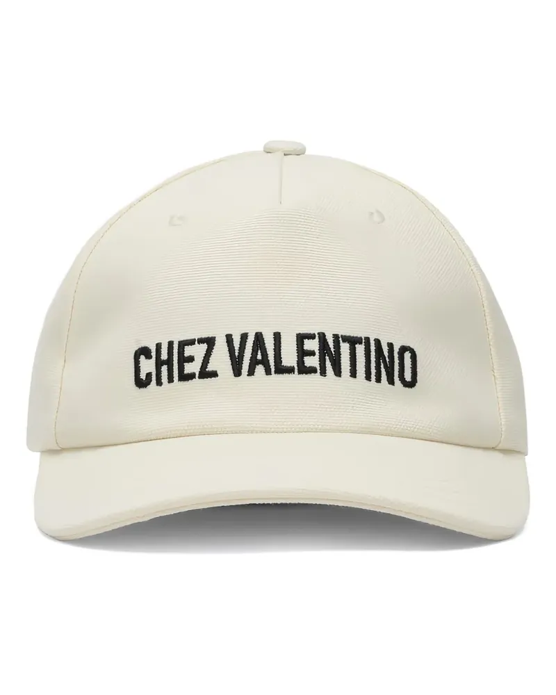 Valentino Garavani Baseballkappe mit Logo-Stickerei - Nude Nude