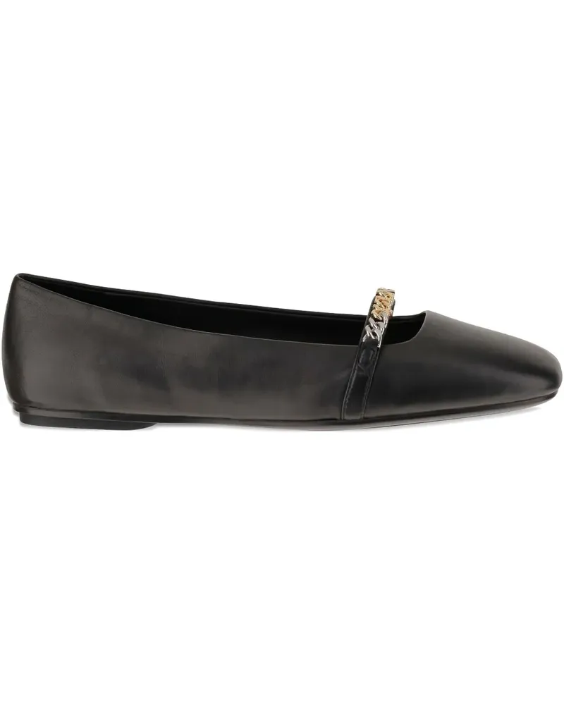 Pinko Ballerinas mit Kettendetail - Schwarz Schwarz