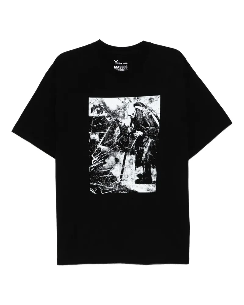 Yohji Yamamoto for men x Masses graphic-printed T-shirt - Schwarz Schwarz