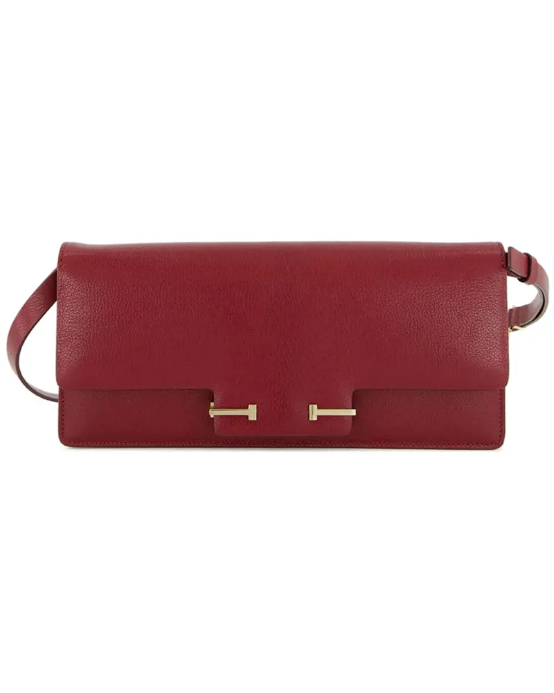 Tom Ford Schultertasche aus Leder - Rot Rot