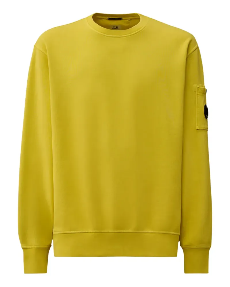 C.P. Company Sweatshirt mit Linsen-Tasche - Gelb Gelb