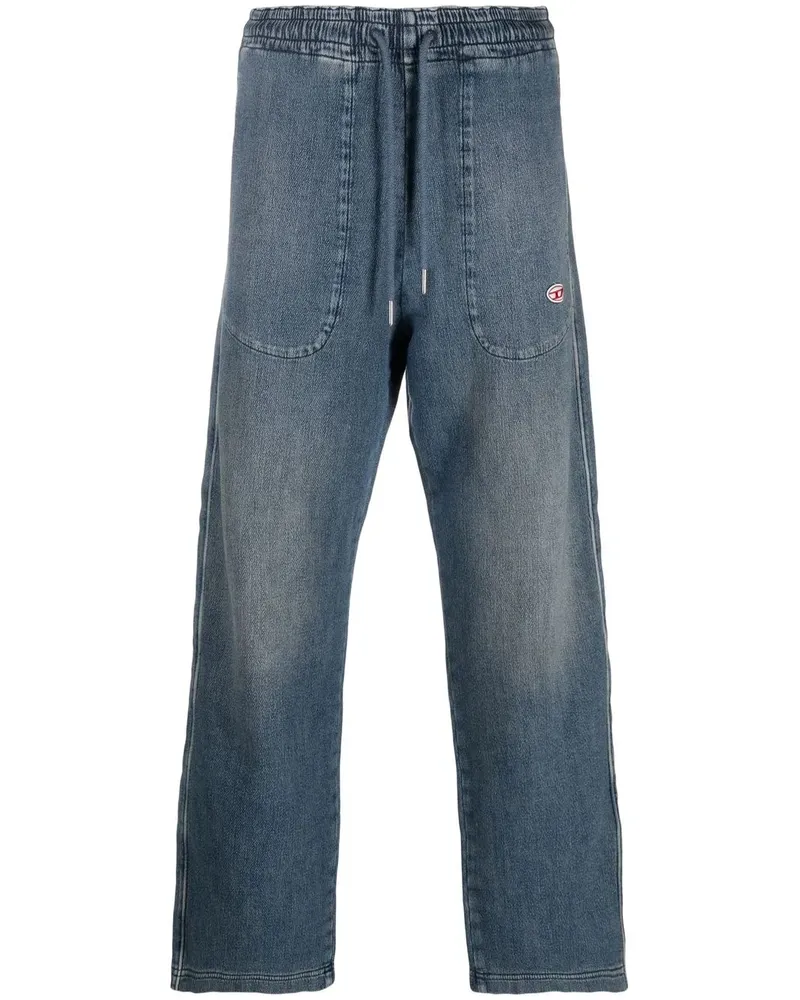 Diesel D-Martians Straight-Leg-Joggjeans - Blau Blau