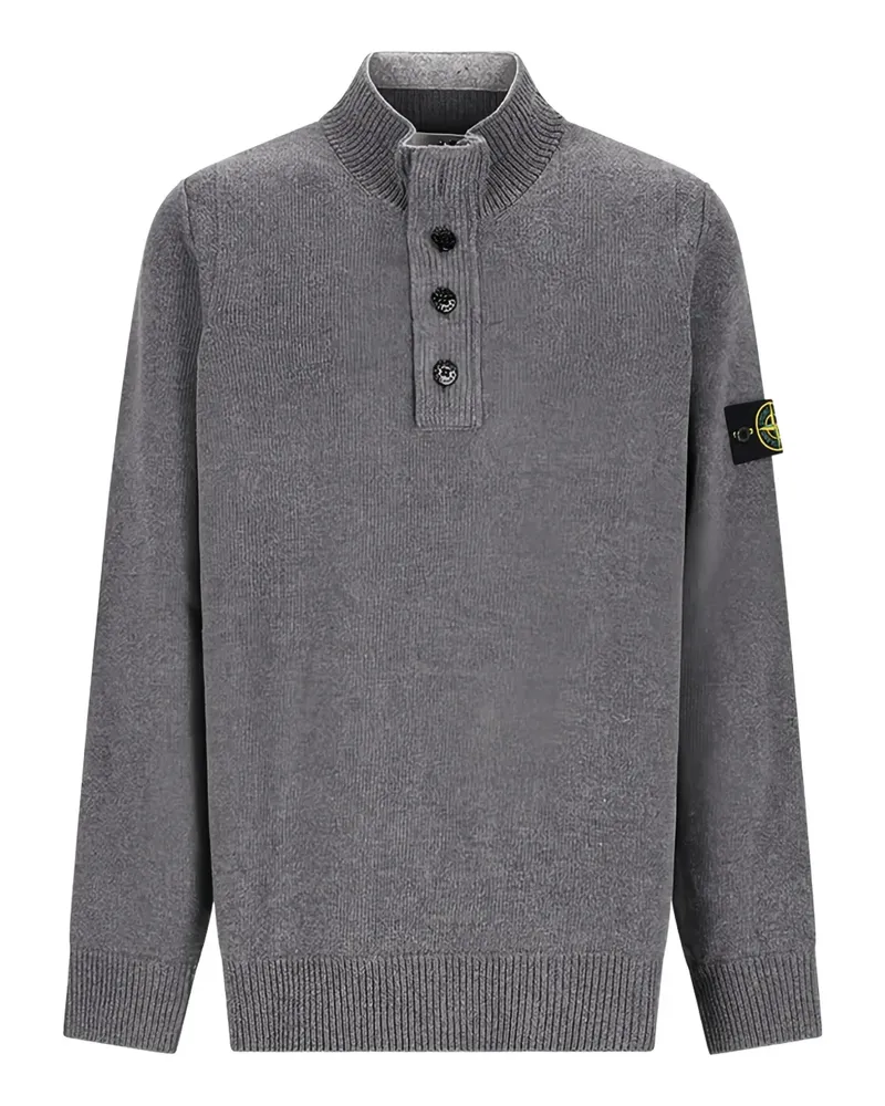 Stone Island Langärmeliges Poloshirt - Grau Grau