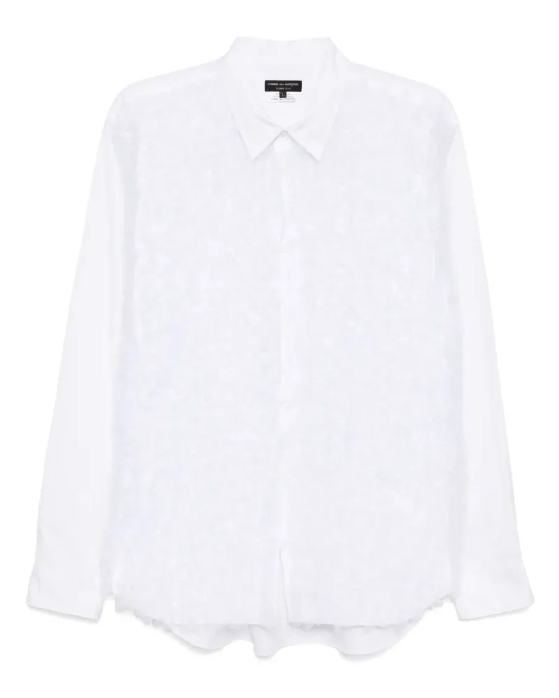 Comme des Garçons Hemd mit Pompons - Weiß Weiß