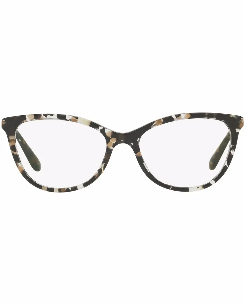 Dolce & Gabbana Brille mit Cat-Eye-Gestell - Schwarz Schwarz