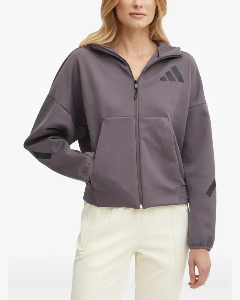 adidas Kapuzenjacke mit Logo - Grau Grau