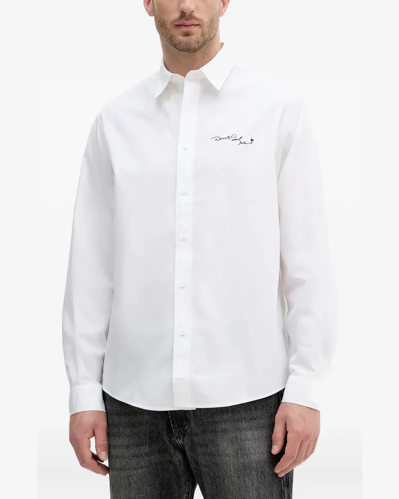 Karl Lagerfeld x Dinesy Hemd mit Donald-Duck-Print - Weiß Weiß