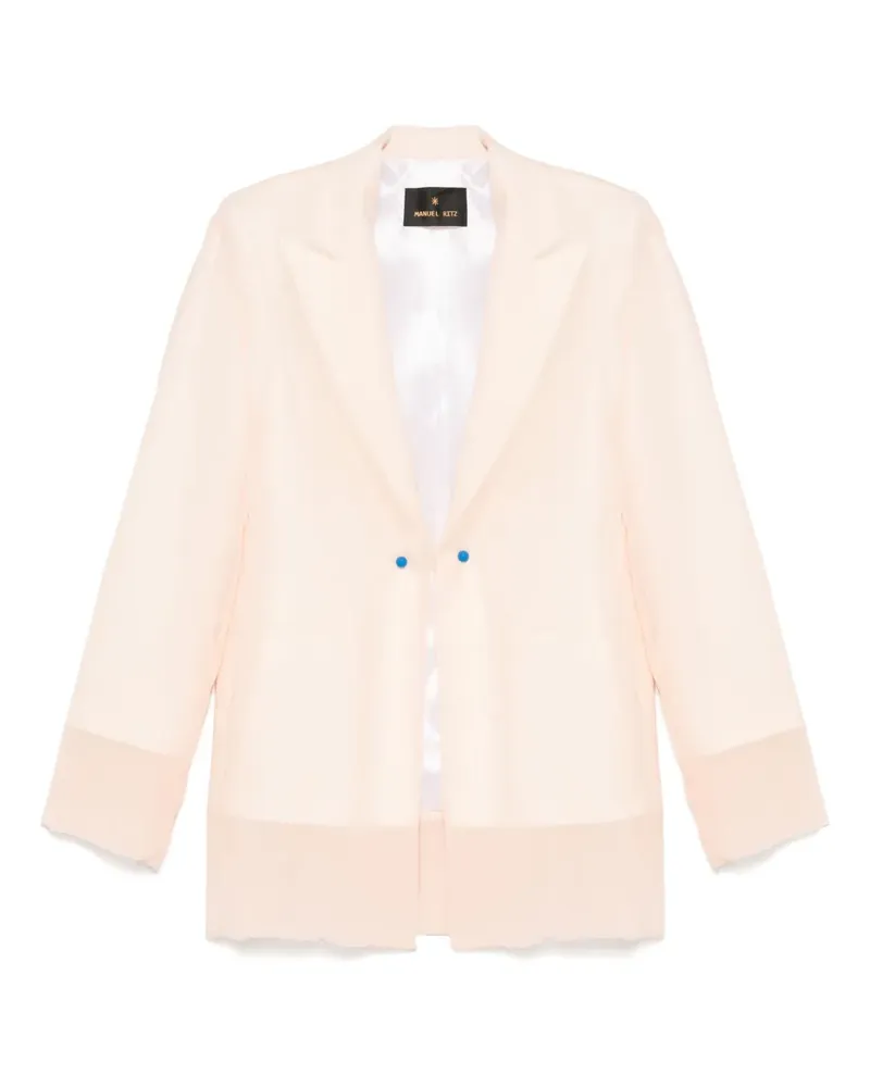 Manuel Ritz Blazer aus Georgette - Rosa Rosa
