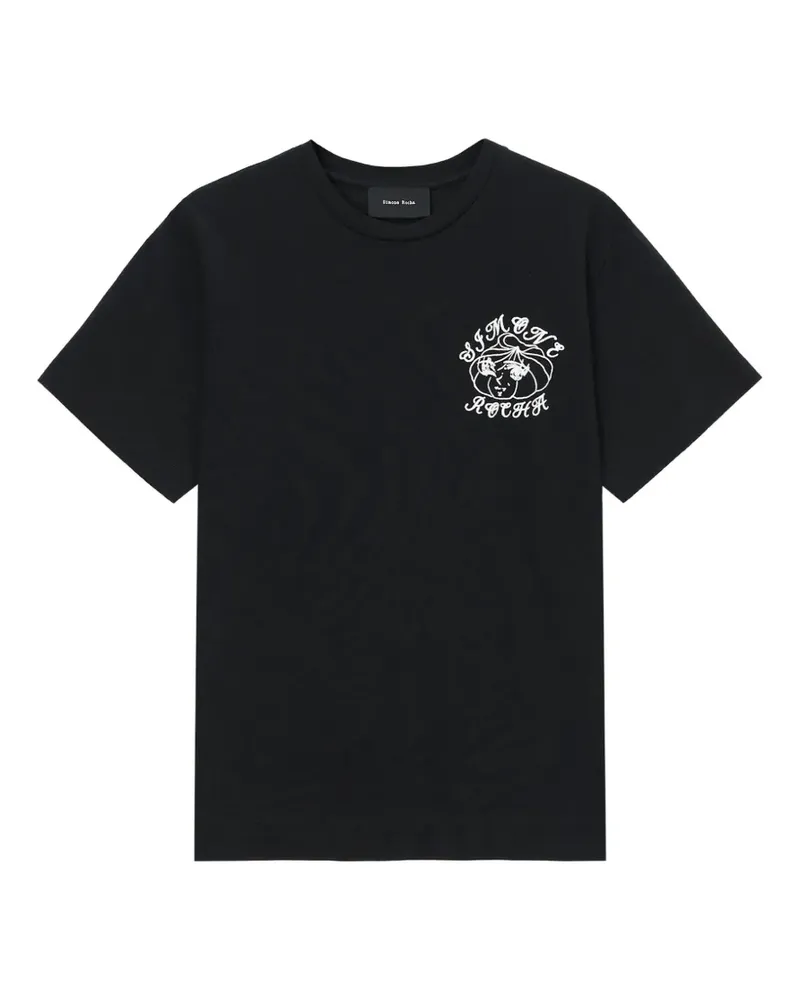 Simone Rocha T-Shirt mit grafischem Print - Schwarz Schwarz