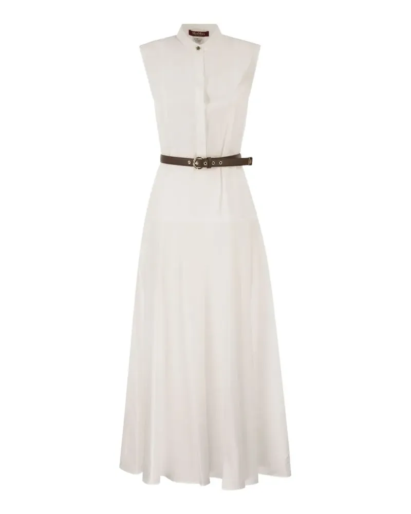 Max Mara belted maxi dress - Weiß Weiß