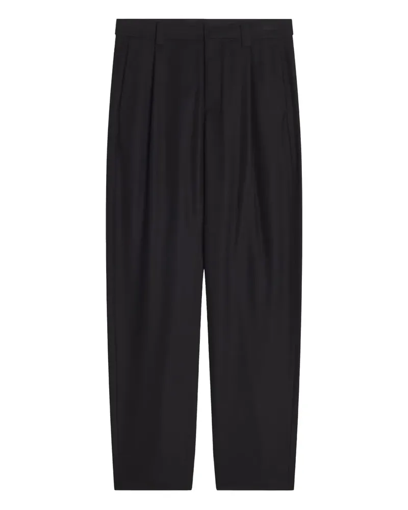 Kitsuné Wollhose mit Falten - Schwarz Schwarz