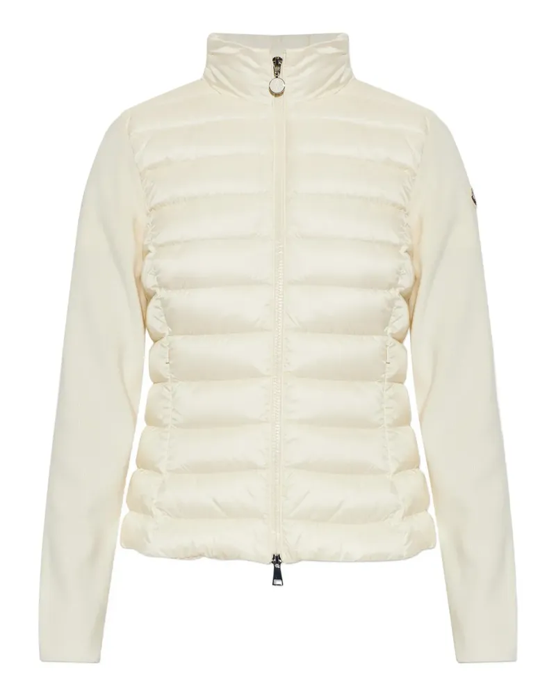 Moncler quilted panelled jacket - Nude Nude