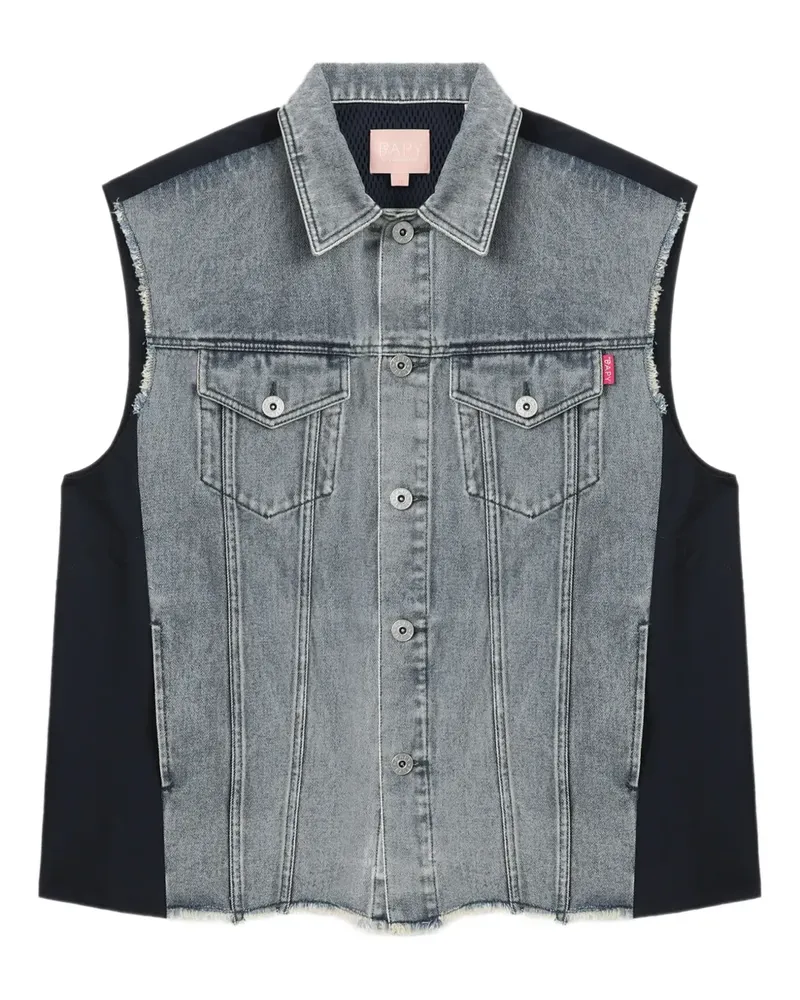 BAPE Weste aus Denim - Blau Blau