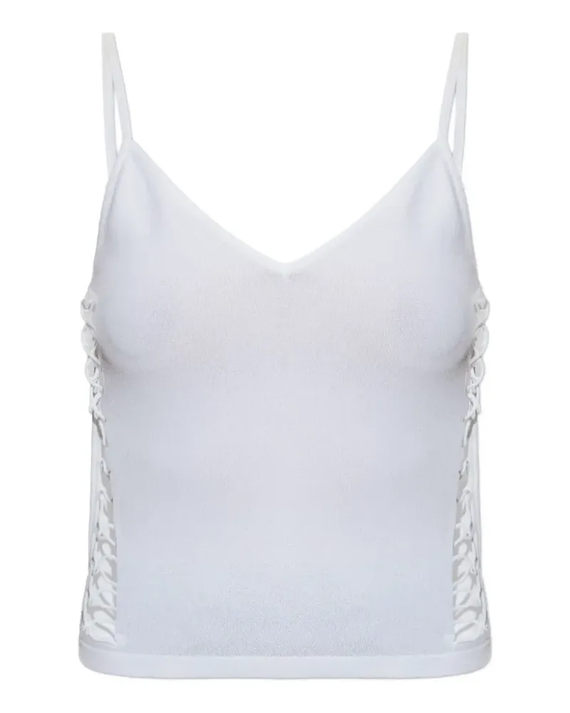 Dsquared2 V-neck cut-out knitwear - Weiß Weiß