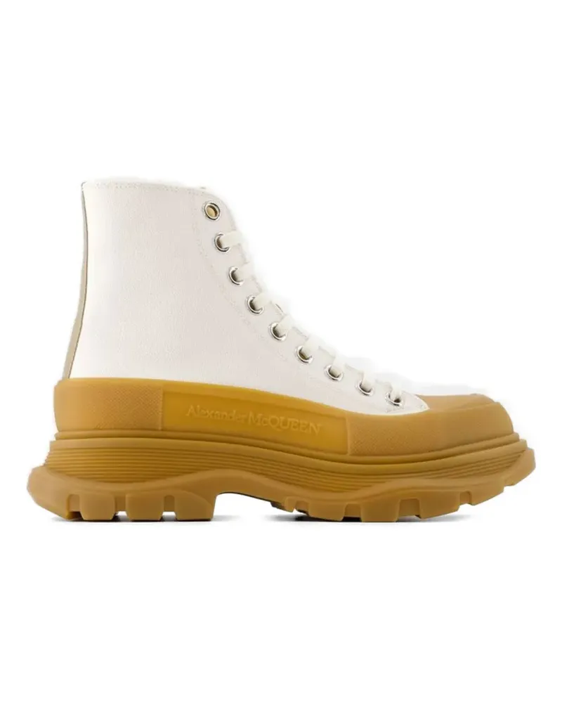 Alexander McQueen tread ankle boots - Nude Nude