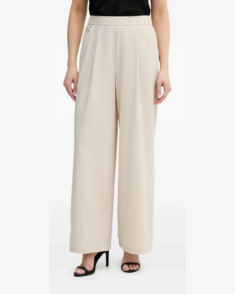 Joseph Ribkoff pleated palazzo pants - Nude Nude