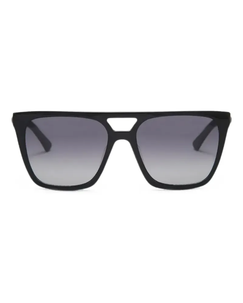 Kurt Geiger London eagle-plaque geometric-frame sunglasses - Schwarz Schwarz