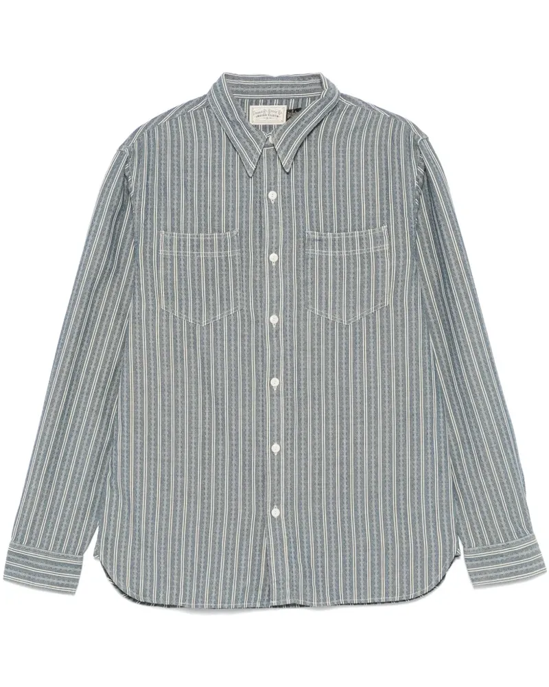 Ralph Lauren Hemd mit Dobby-Streifen - Blau Blau