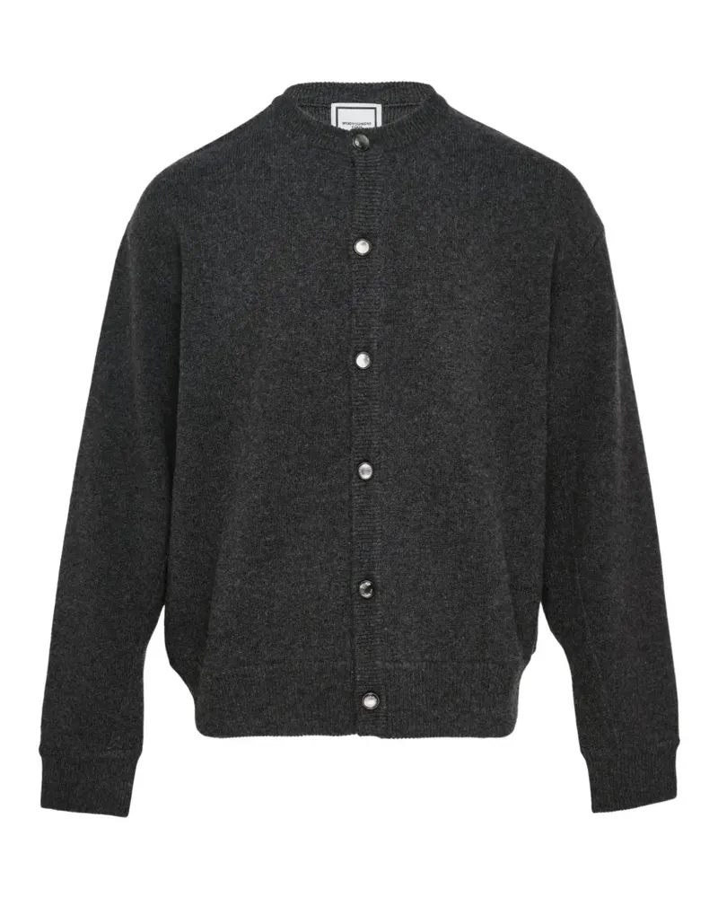 Wooyoungmi Cardigan mit Logo-Schild - Grau Grau