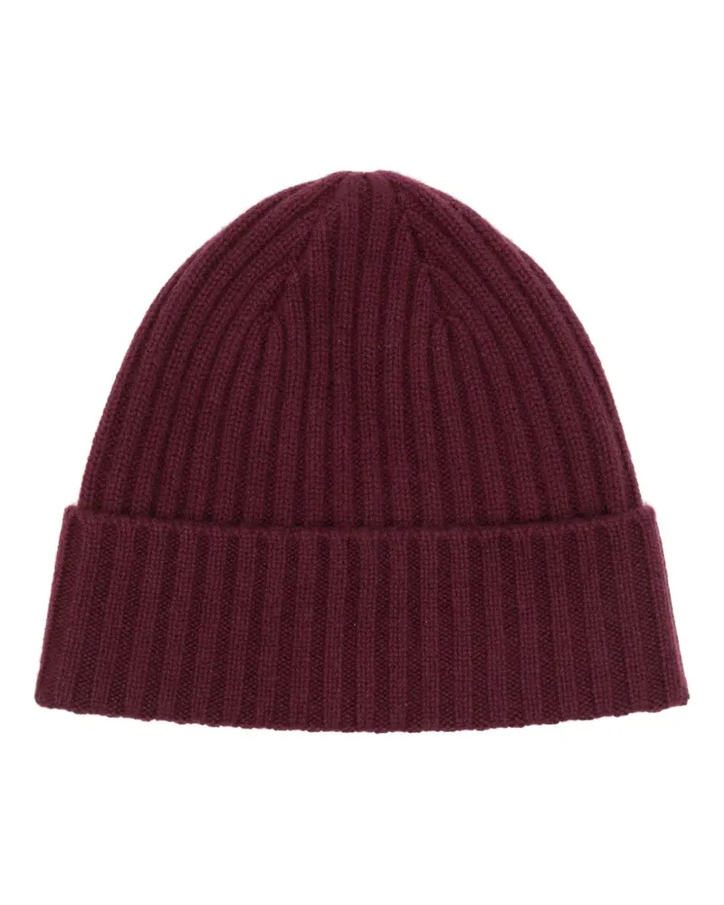 N.Peal Beanie aus Kaschmir - Rot Rot
