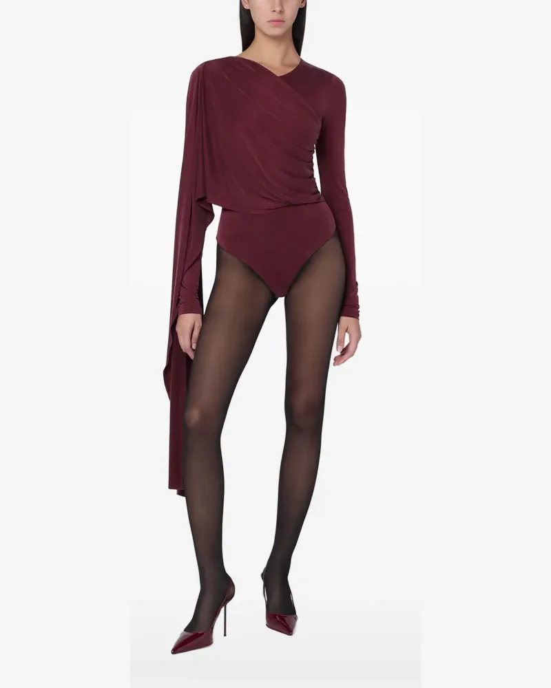 ANDAMANE Xenia cape-effect bodysuit - Rot Rot