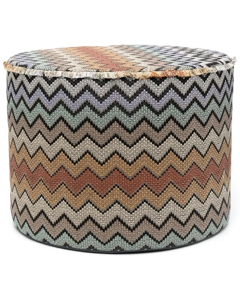 Missoni Home Hocker mit Zickzackmuster - Nude Nude