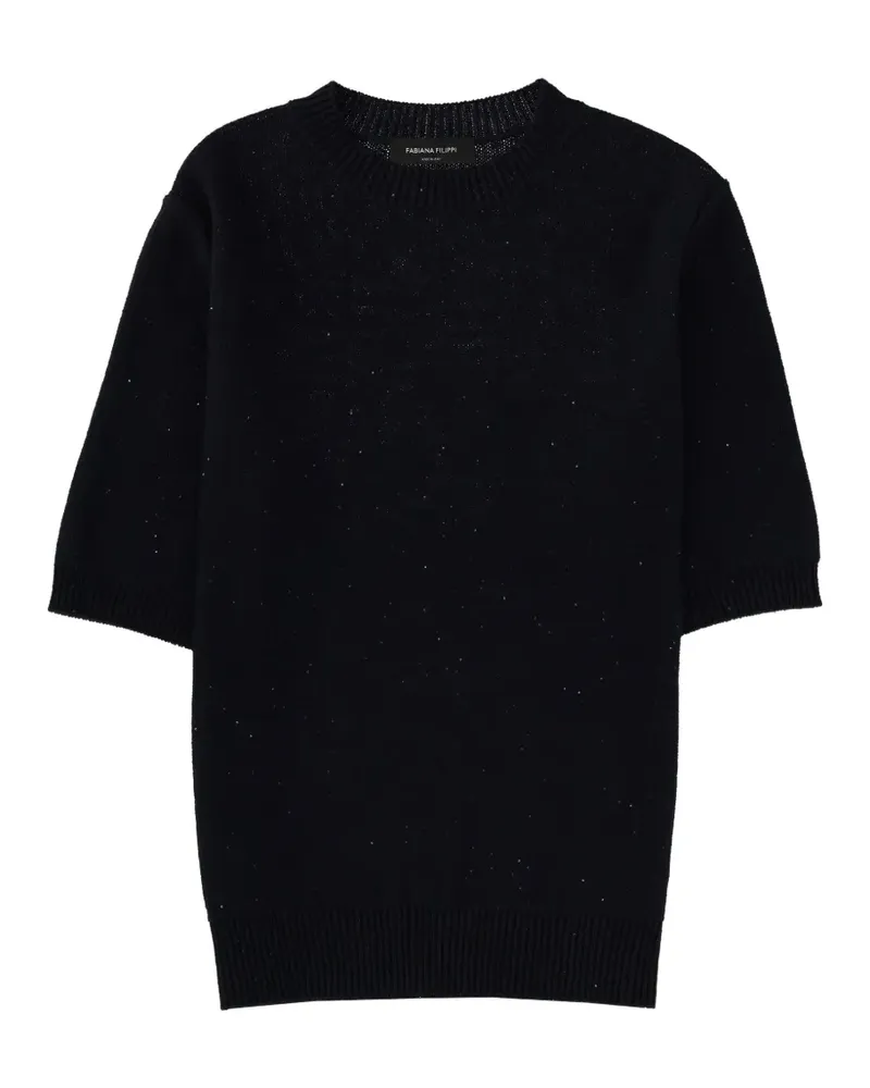 Fabiana Filippi Oberteil mit Ellenbogenärmeln - Blau Blau