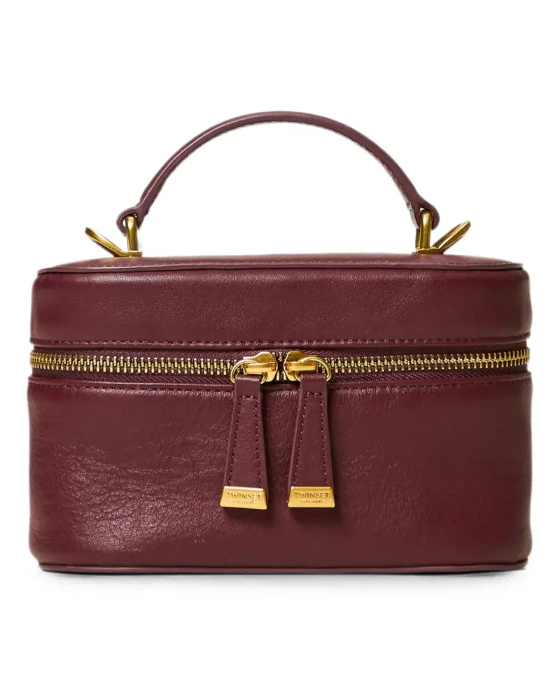 Twin-Set Beuteltasche aus Leder - Violett Violett