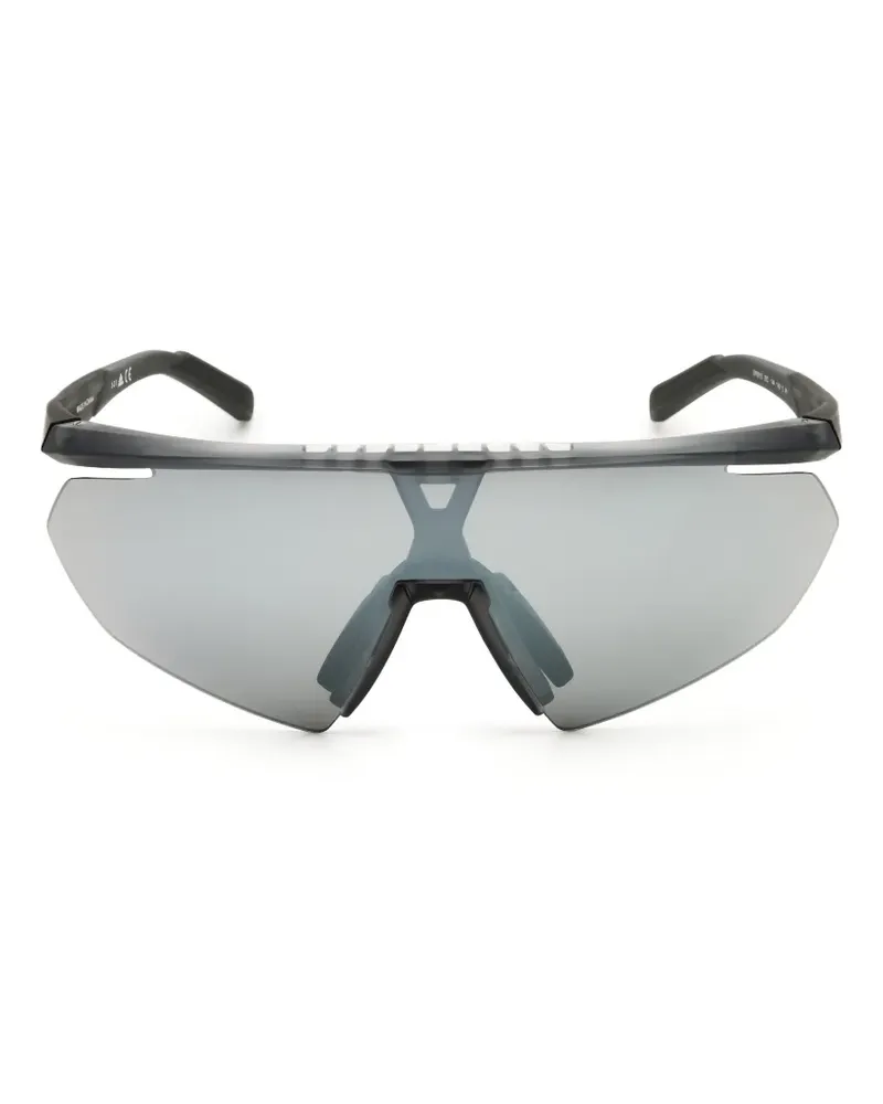 adidas Sonnenbrille mit Shield-Gestell - Grau Grau
