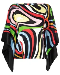 Emilio Pucci Kaftan mit Marmo-Print Schwarz