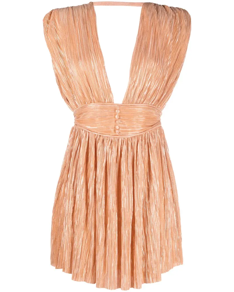 Sabina Musayev Marissa Kleid mit tiefem Ausschnitt - Orange Orange