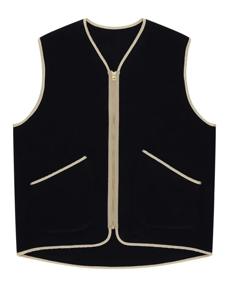 Fortela Sherpavest zip waistcoat - Blau Blau