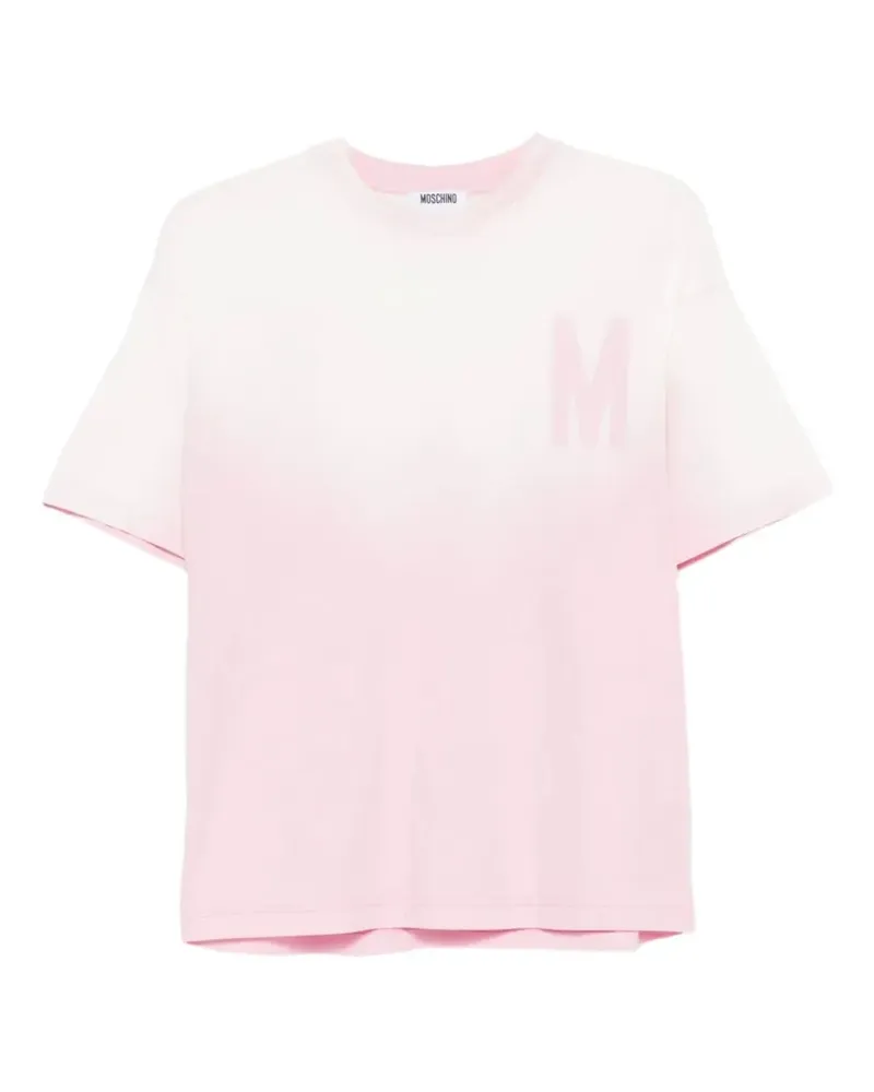 Moschino T-Shirt aus Bio-Baumwolle mt Print - Rosa Rosa