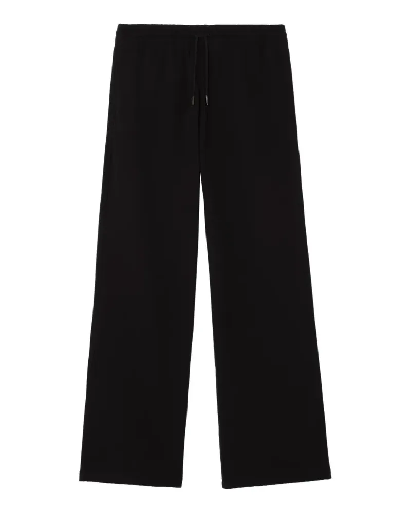 Burberry Check label cotton track pants - Schwarz Schwarz