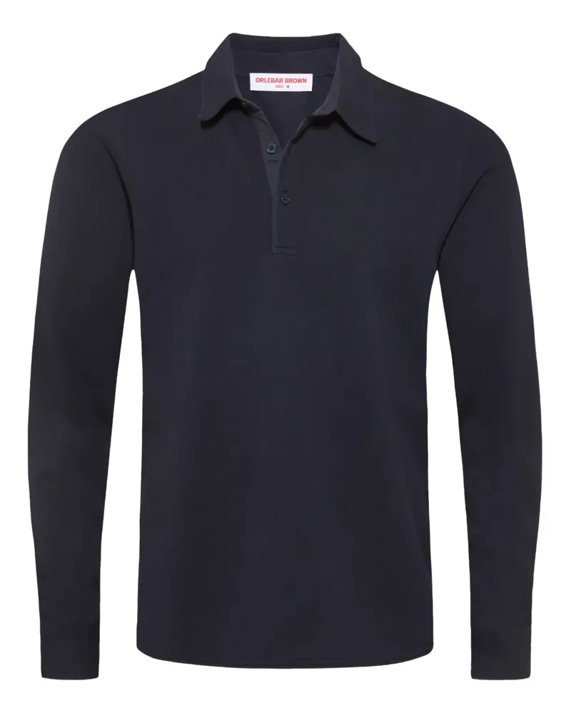 Orlebar Brown Garfield long-sleeved polo shirt - Blau Blau