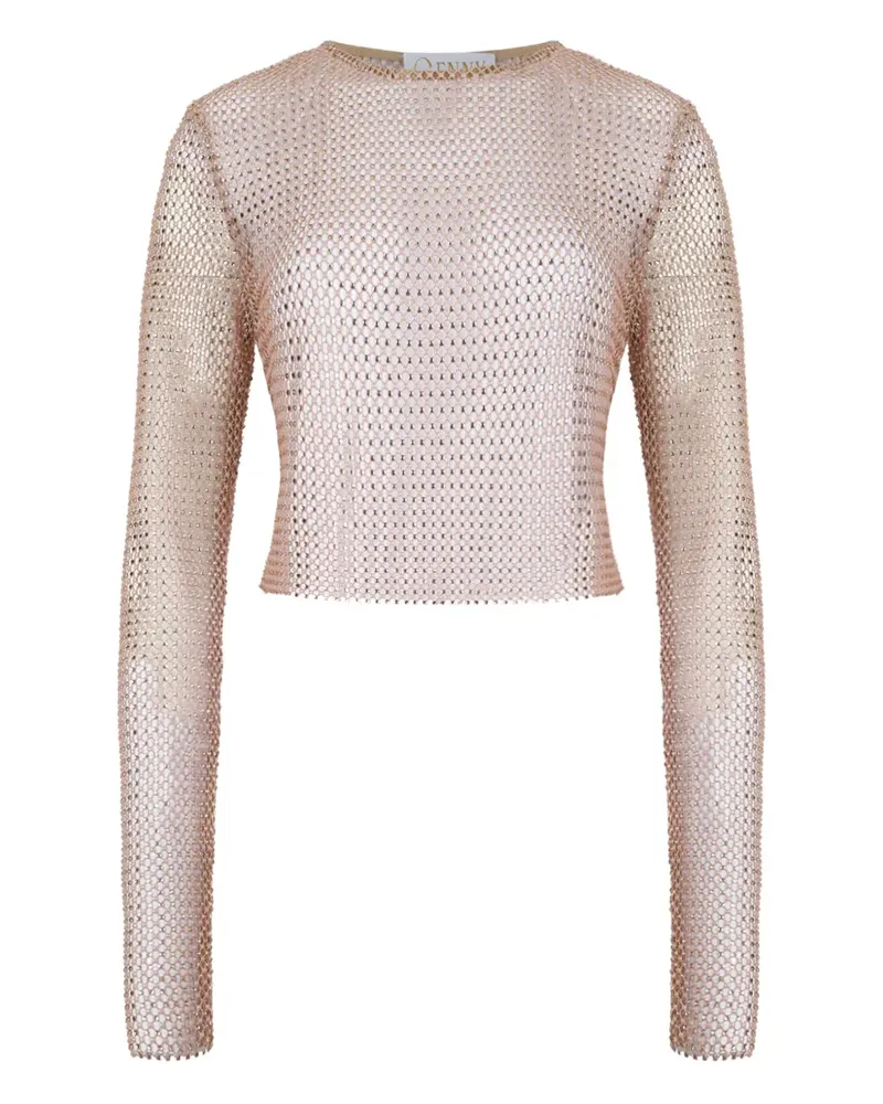 Genny embellished top - Nude Nude