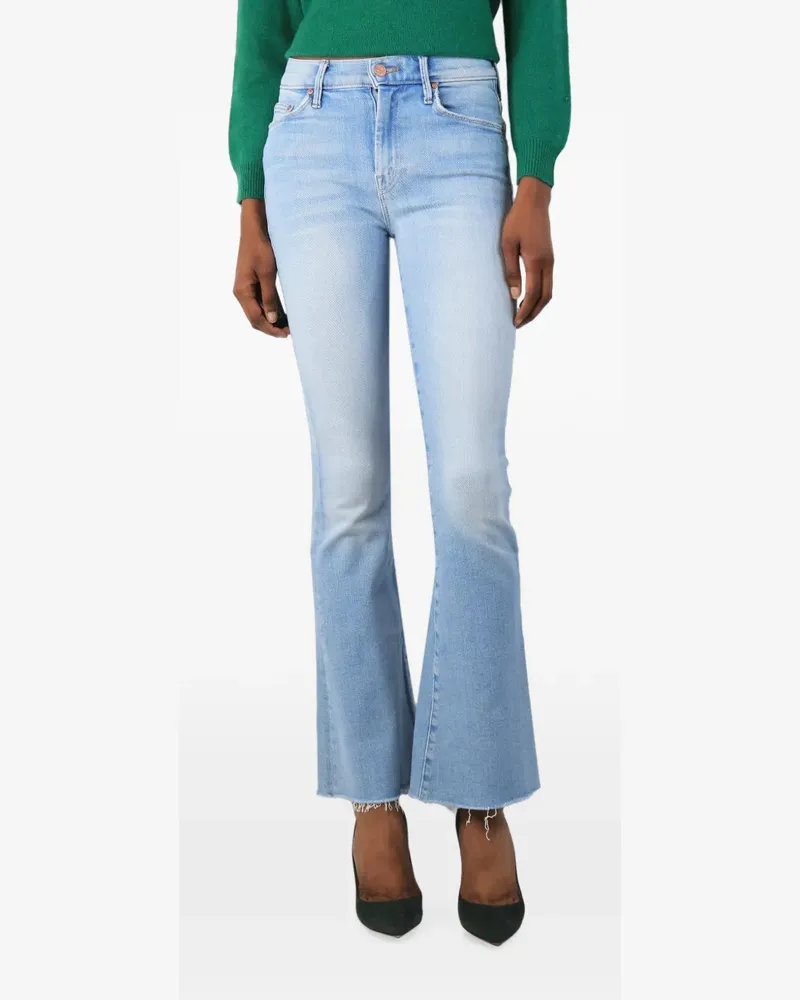 Mother whiskering-effect jeans - Blau Blau
