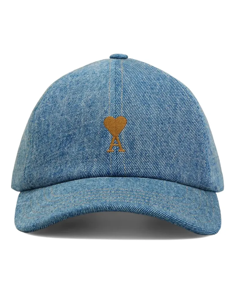 AMI Paris Baseballkappe aus Baumwolle - Blau Blau