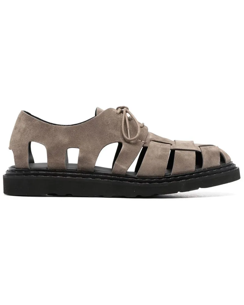 Officine Creative Italia Lyndon Sandalen aus Wildleder - Grau Grau