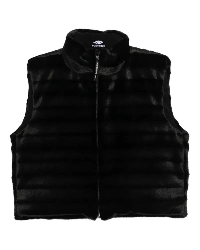 Balenciaga zip sleeveless gilet - Schwarz Schwarz