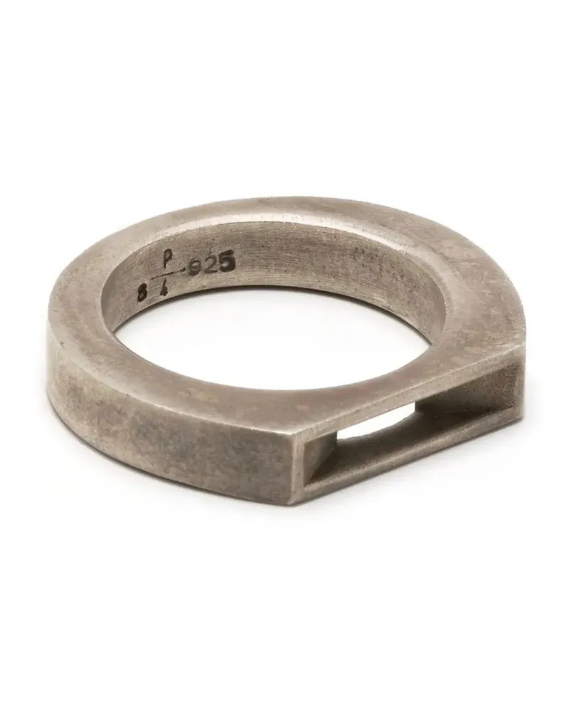 Parts Of Four Crescent Plane Gateway Ring - Silber Silber