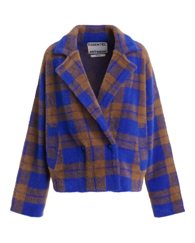 Essentiel Doppelreihiger Karreau Cardigan - Blau Blau