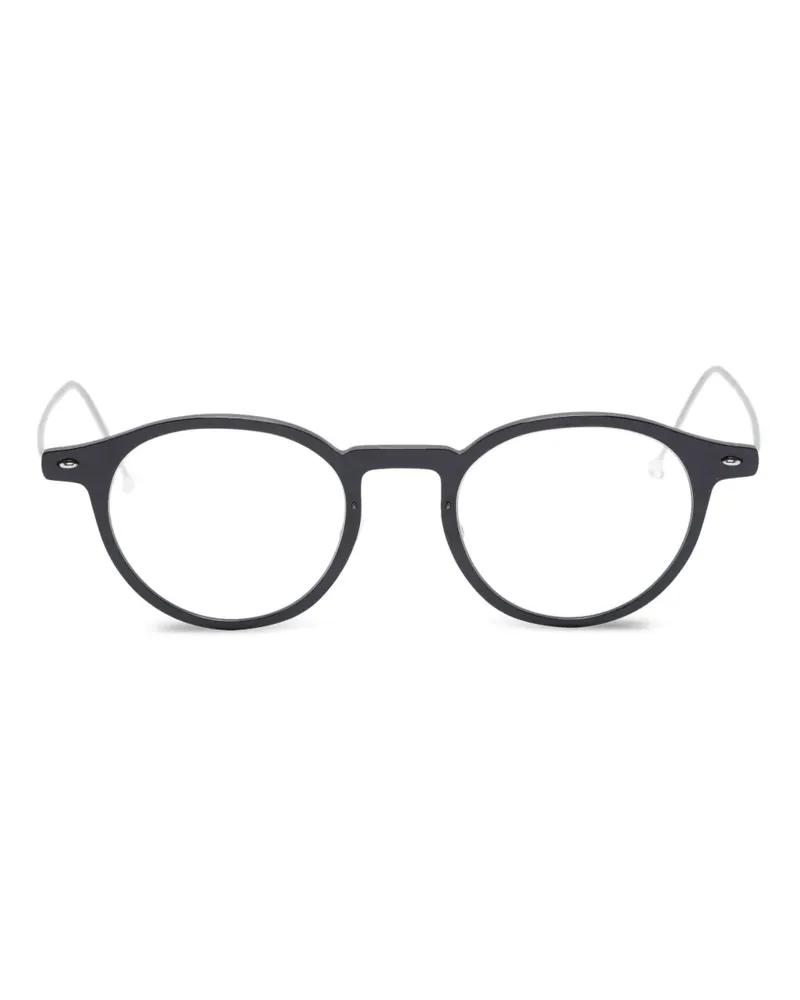 Lindberg N.O.W. Brille mit rundem Gestell - Schwarz Schwarz