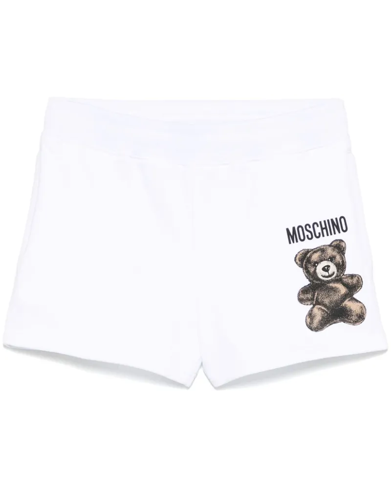 Moschino Shorts mit Teddy-Print - Weiß Weiß