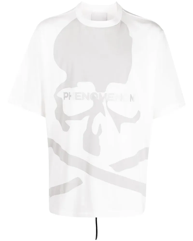 Mastermind World T-Shirt mit Totenkopf-Print - Weiß Weiß